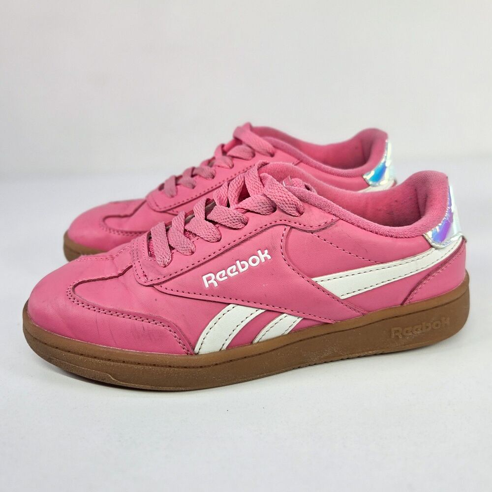 Reebok Girls Pink Gum Sole Sneakers Size 2K